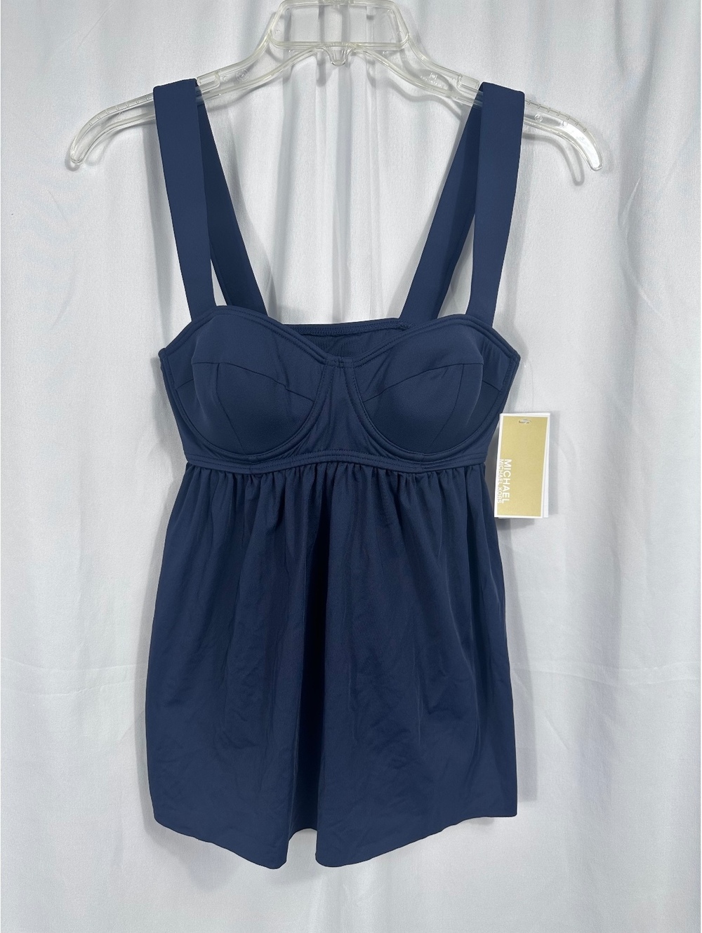 Michael Kors New Navy Blue Tankini Top Size S